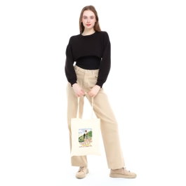 Zoozie Bags Bolso Tote Crema 35x40cm